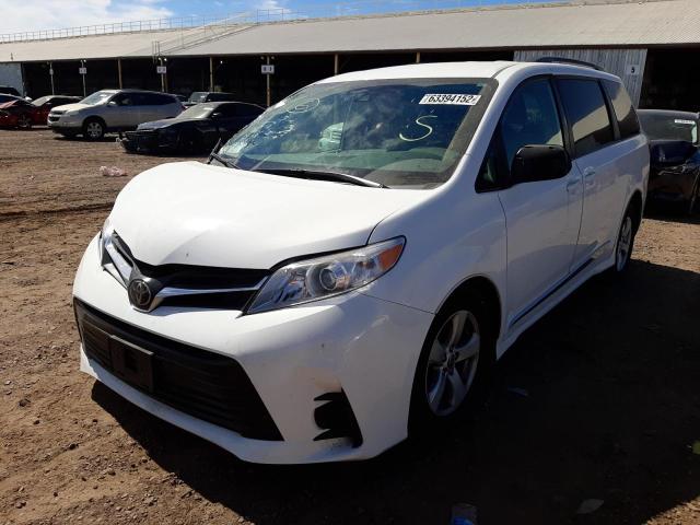 Photo 2 from auction – 2020 TOYOTA SIENNA LE with VIN 5TDKZ3DC0LS087615