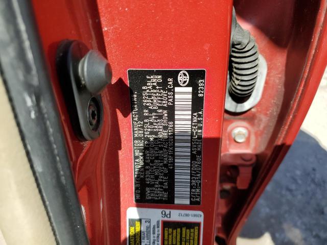 Photo 10 from auction – 2012 TOYOTA CAMRY BASE with VIN 4T1BF1FK1CU611766
