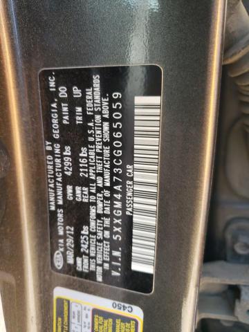 Photo 10 from auction – 2012 KIA OPTIMA LX with VIN 5XXGM4A73CG065059