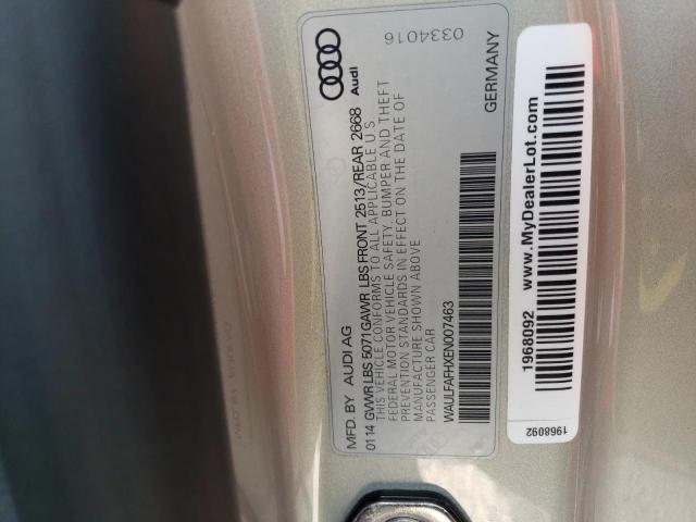 Photo 10 from auction – 2014 AUDI A5 PREMIUM with VIN WAULFAFHXEN007463