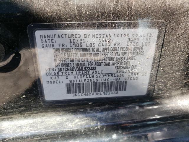 Photo 10 from auction – 2021 NISSAN VERSA S with VIN 3N1CN8DV3ML923488