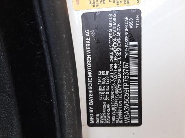 Photo 10 from auction – 2015 BMW 428 I with VIN WBA3V5C59FP753767