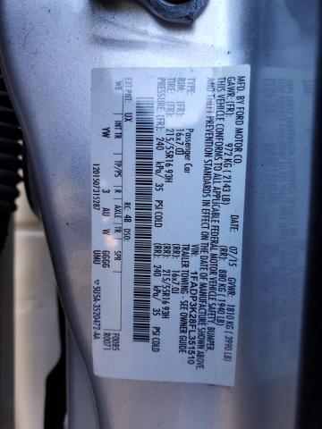 Photo 10 from auction – 2015 FORD FOCUS SE with VIN 1FADP3K28FL351510