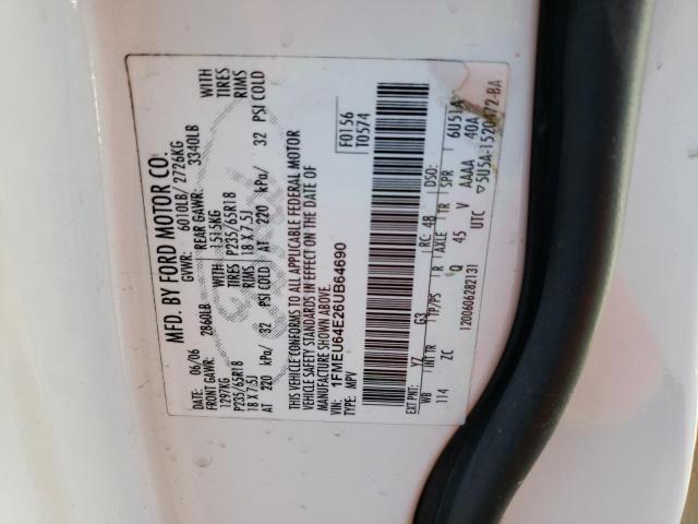Photo 10 from auction – 2006 FORD EXPLORER E with VIN 1FMEU64E26UB64690