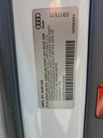 Photo 10 from auction – 2022 AUDI A5 PRESTIG with VIN WAUBBCF55NA027992