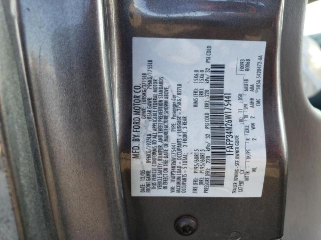 Photo 10 from auction – 2006 FORD FOCUS ZX4 with VIN 1FAFP34N26W175441