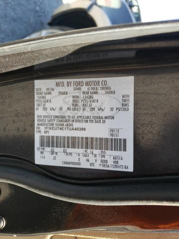 Photo 10 from auction – 2007 FORD EXPLORER E with VIN 1FMEU74E17UA49389