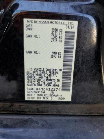 Photo 10 from auction – 2014 NISSAN ALTIMA 2.5 with VIN 1N4AL3AP7EC412274
