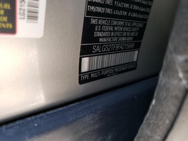 Photo 10 from auction – 2015 LAND ROVER RANGE ROVE with VIN SALGS2TF9FA215649