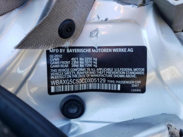 Photo 10 from auction – 2012 BMW 528 I with VIN WBAXG5C50CDX05129