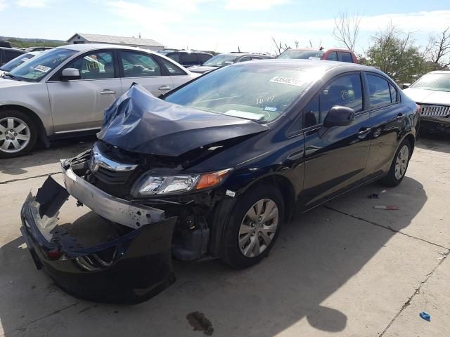 Photo 2 from auction – 2012 HONDA CIVIC LX with VIN 19XFB2F55CE070043
