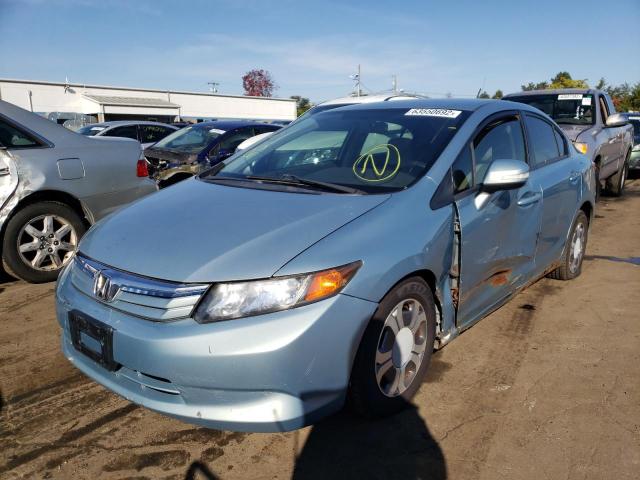 Photo 2 from auction – 2012 HONDA CIVIC HYBR with VIN JHMFB4F24CS008520