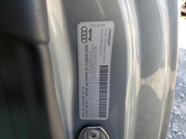 Photo 10 from auction – 2010 AUDI A5 PREMIUM with VIN WAULFAFHXAN019476