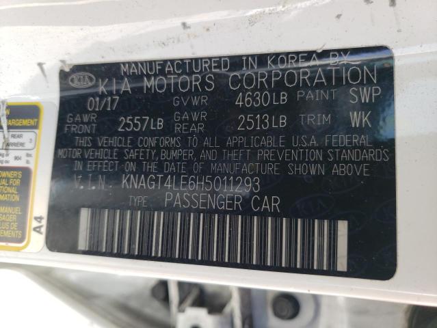 Photo 10 from auction – 2017 KIA OPTIMA HYB with VIN KNAGT4LE6H5011293