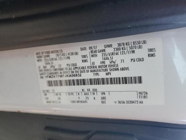 Photo 10 from auction – 2018 FORD TRANSIT T- with VIN 1FMZK1YM7JKA06832