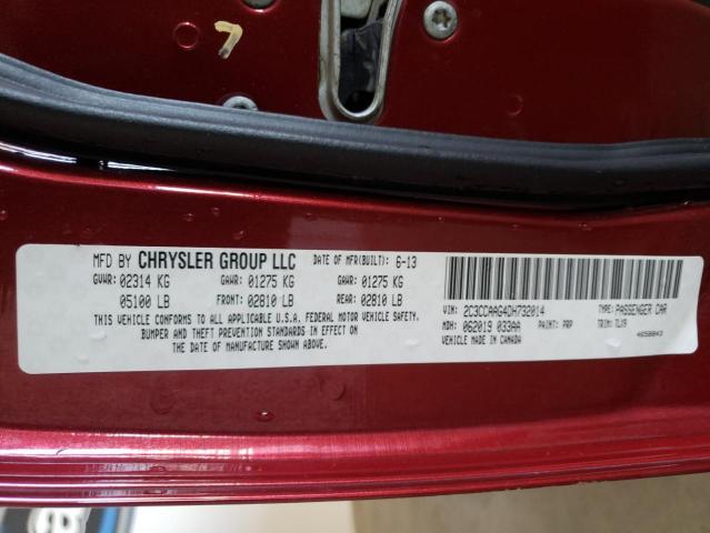 Photo 10 from auction – 2013 CHRYSLER 300 with VIN 2C3CCAAG4DH732014