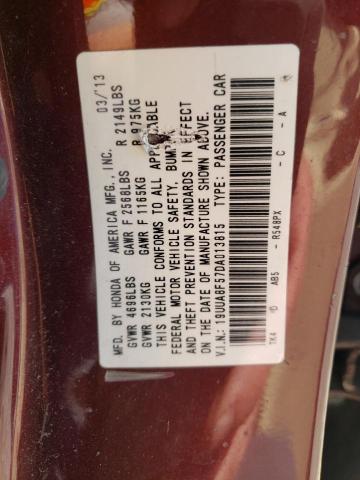 Photo 10 from auction – 2013 ACURA TL TECH with VIN 19UUA8F57DA013815