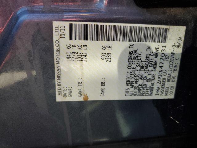Photo 10 from auction – 2012 NISSAN ALTIMA BAS with VIN 1N4AL2AP1CN472031