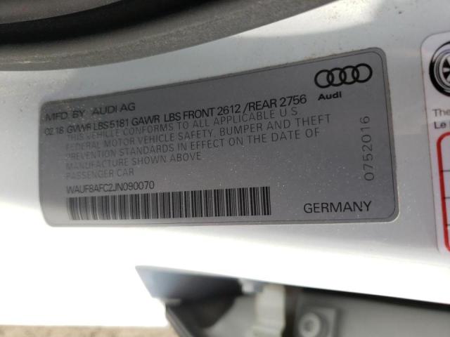 Photo 10 from auction – 2018 AUDI A6 PREMIUM with VIN WAUF8AFC2JN090070