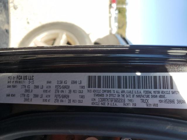 Photo 10 from auction – 2015 RAM 1500 ST with VIN 1C6RR7KT6FS652316