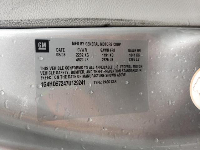 Фото 10 с аукциона – 2007 BUICK LUCERNE CX с VIN 1G4HD57247U129241