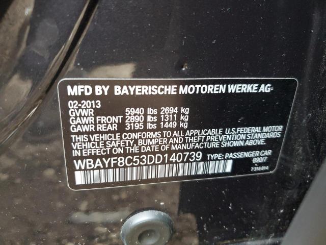 Foto 10 de la subasta – 2013 BMW 750 con VIN WBAYF8C53DD140739