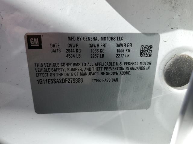 Photo 10 from auction – 2013 CHEVROLET MALIBU 2LT with VIN 1G11E5SA2DF279858