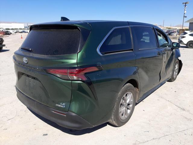 Photo 4 from auction – 2021 TOYOTA SIENNA LE with VIN 5TDKRKEC3MS004480