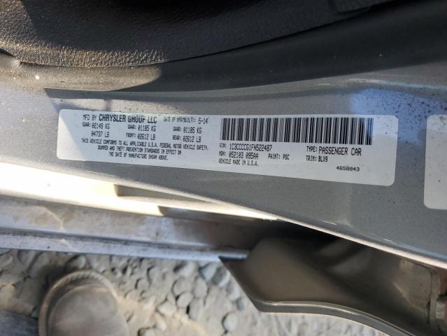 Photo 10 from auction – 2015 CHRYSLER 200 C with VIN 1C3CCCCG1FN522487