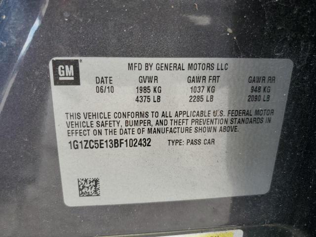Photo 10 from auction – 2011 CHEVROLET MALIBU 1LT with VIN 1G1ZC5E13BF102432
