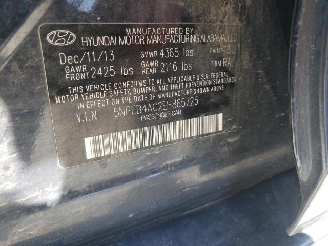 Photo 10 from auction – 2014 HYUNDAI SONATA GLS with VIN 5NPEB4AC2EH865725