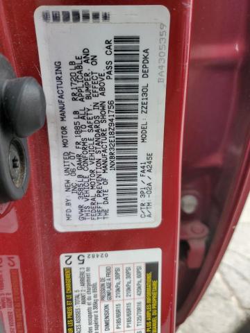 Photo 10 from auction – 2008 TOYOTA COROLLA CE with VIN 1NXBR32E18Z941756