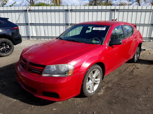 Photo 2 from auction – 2014 DODGE AVENGER SE with VIN 1C3CDZAB5EN155311