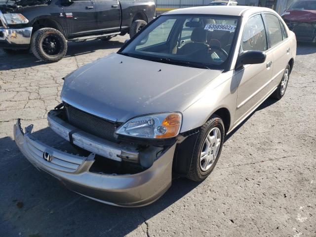 Photo 2 from auction – 2001 HONDA CIVIC LX with VIN JHMES16501S003428