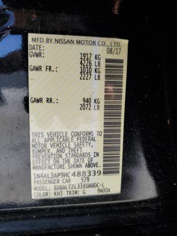 Photo 10 from auction – 2017 NISSAN ALTIMA 2.5 with VIN 1N4AL3AP9HC488339