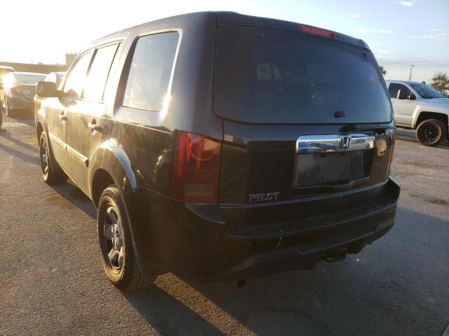 Photo 3 from auction – 2012 HONDA PILOT LX with VIN 5FNYF3H21CB026685