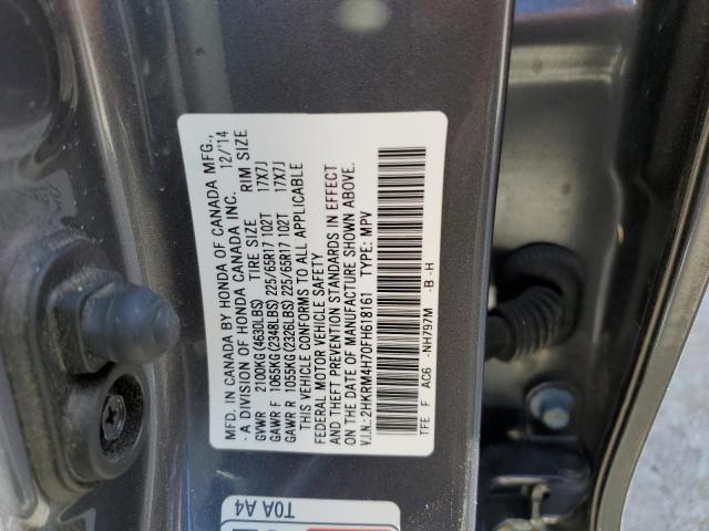 Photo 10 from auction – 2015 HONDA CR-V EXL with VIN 2HKRM4H70FH618161