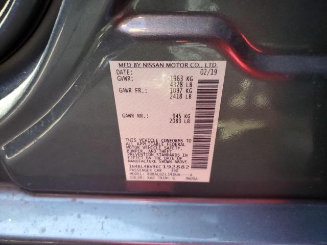 Photo 10 from auction – 2019 NISSAN ALTIMA S with VIN 1N4BL4BV9KC192882