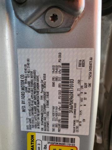 Photo 10 from auction – 2013 FORD FUSION TIT with VIN 3FA6P0K96DR170103