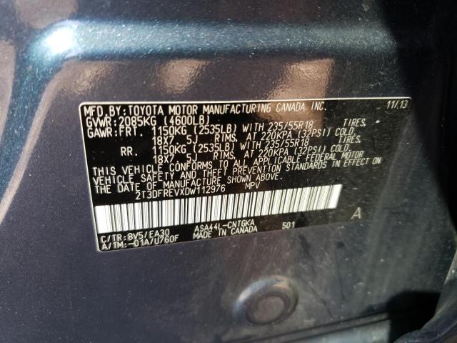 Zdjęcie 10 z aukcji – 2013 TOYOTA RAV4 LIMIT z VIN 2T3DFREVXDW112976