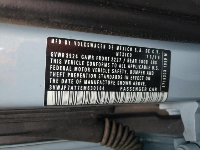 Photo 10 from auction – 2014 VOLKSWAGEN BEETLE with VIN 3VWJP7AT7EM630164