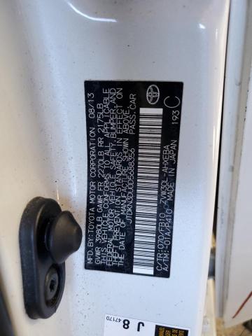 Photo 10 from auction – 2013 TOYOTA PRIUS with VIN JTDKN3DU0D5688356