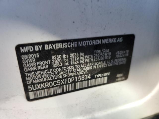 Photo 10 from auction – 2015 BMW X5 XDRIVE3 with VIN 5UXKR0C5XF0P15834