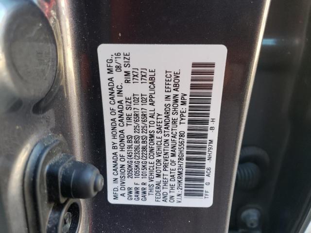 Photo 10 from auction – 2016 HONDA CR-V EXL with VIN 2HKRM3H78GH556780