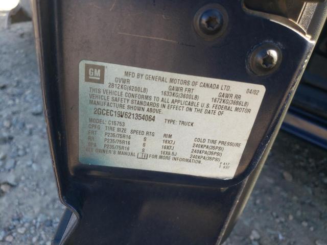 Photo 10 from auction – 2002 CHEVROLET SILVERADO with VIN 2GCEC19V621354064