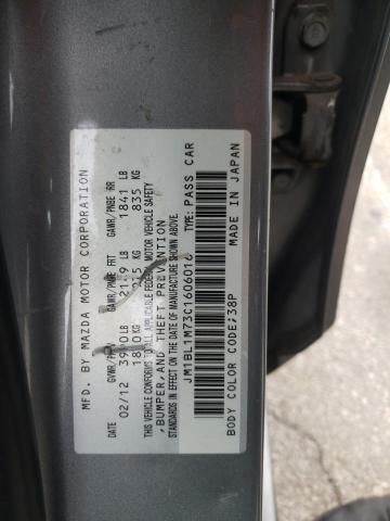 Photo 10 from auction – 2012 MAZDA 3 I with VIN JM1BL1M73C1606016