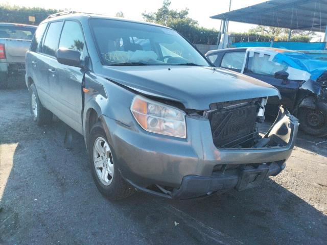 HONDA PILOT LX 2007 with VIN 5FNYF18187B016124 - Photo from auction