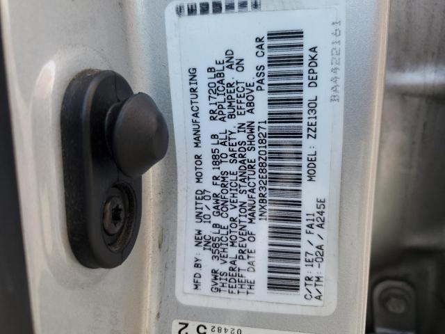 Photo 10 from auction – 2008 TOYOTA COROLLA CE with VIN 1NXBR32E88Z018271