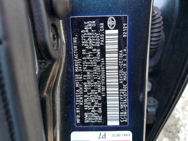 Photo 10 from auction – 2013 TOYOTA CAMRY L with VIN 4T1BF1FK9DU687544