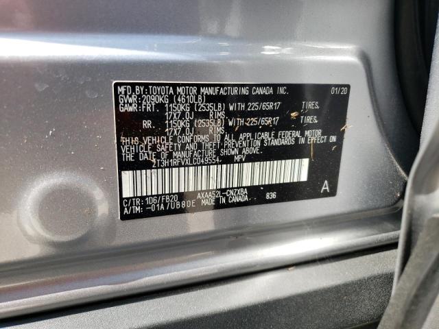 Photo 10 from auction – 2020 TOYOTA RAV4 LE with VIN 2T3H1RFVXLC049554